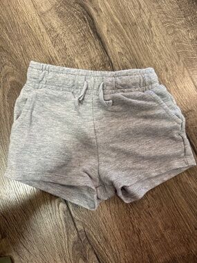 Cat & Jack Grey Cotton Knit Boy Shorts 2T